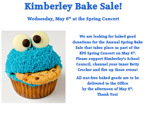 Kimberley Spring Bake Sale