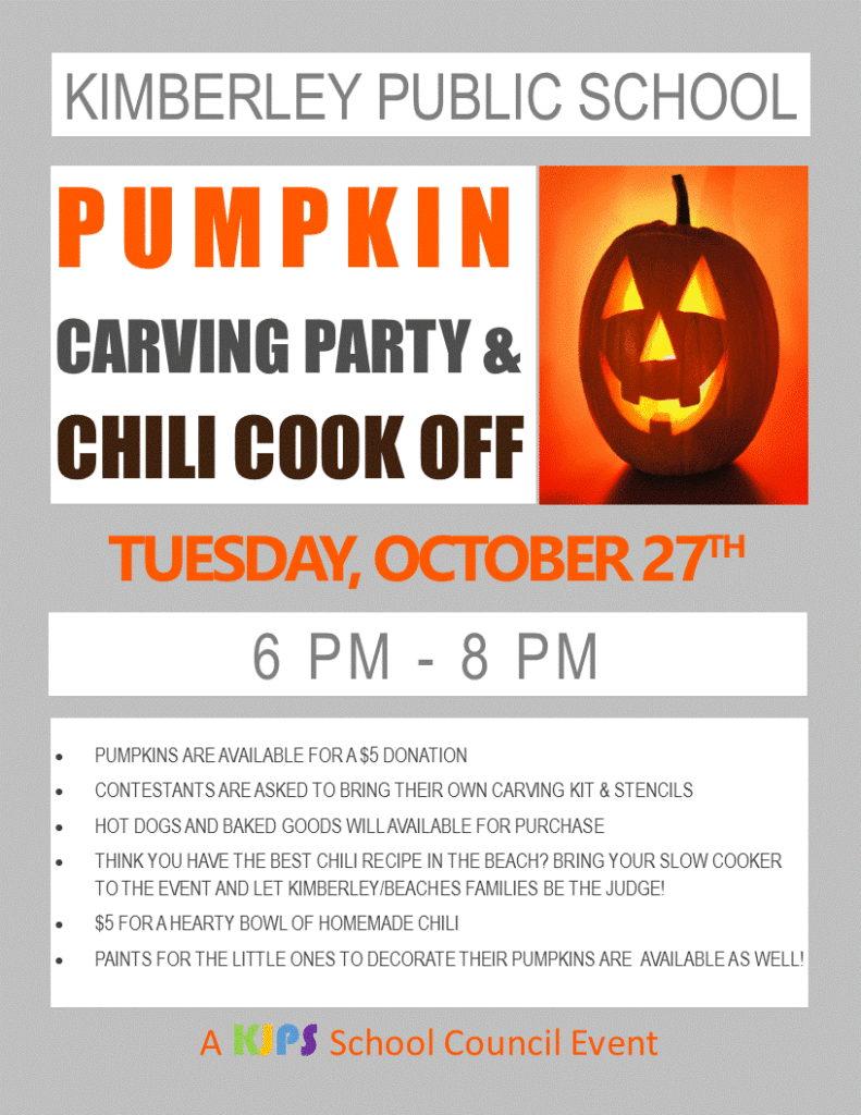 Pumpkin Carving Event Flyer